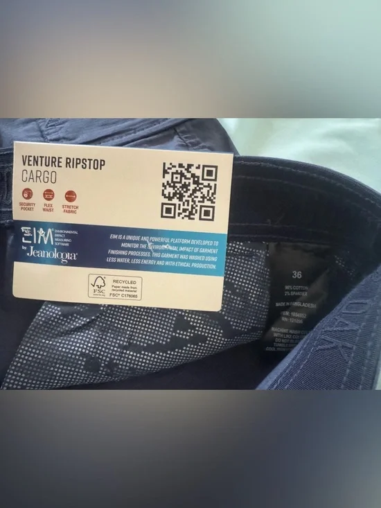 Copper & Oak Supply Co. Men's Blue Venture Ripstop Cargo Shorts - Picture 4 of 7